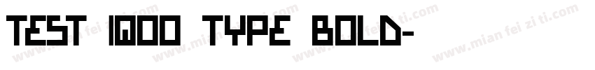 Test iQOO type Bold字体转换